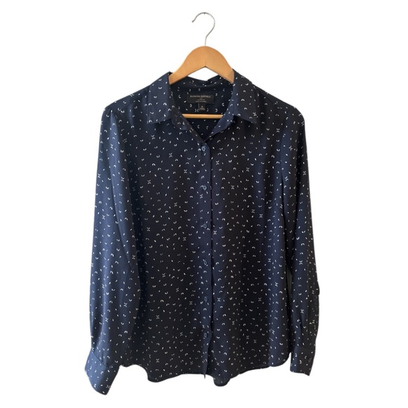 Banana Republic Blue Casual Button Down Shirt - Picture 3 of 11